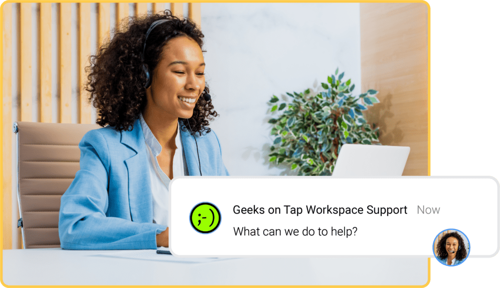workspace support graphic